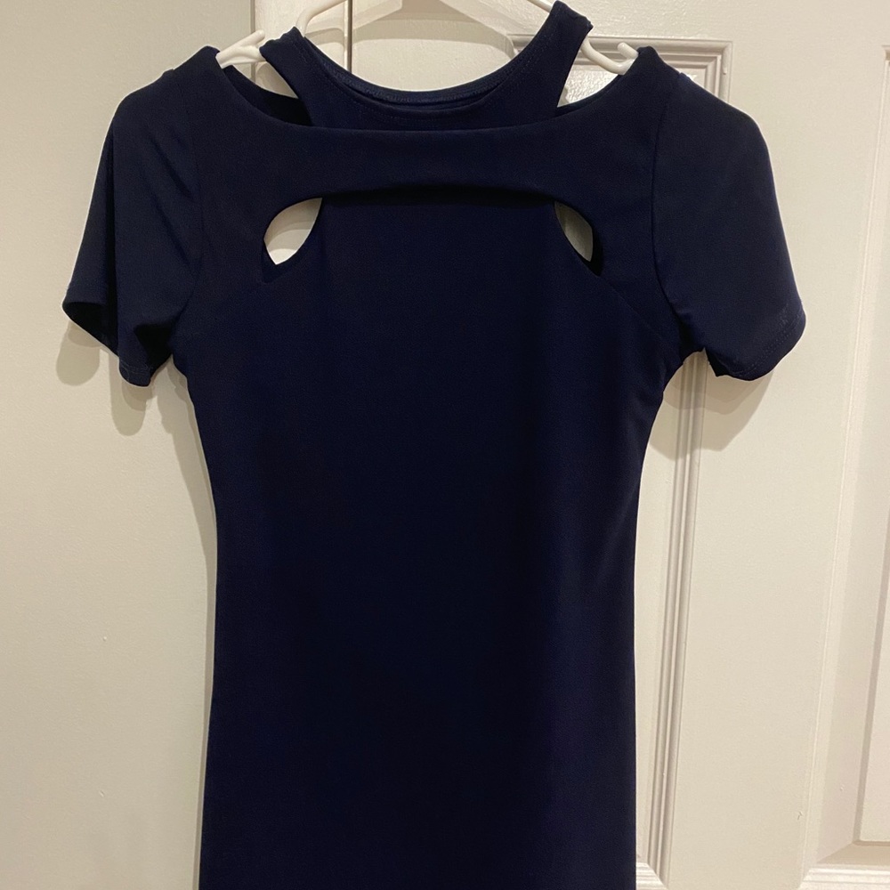 navy blue dress